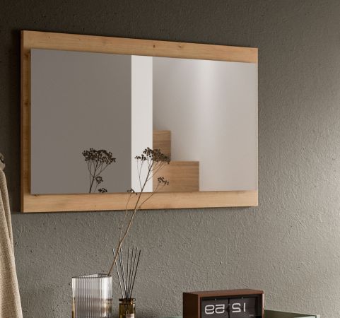 Garderobenspiegel Borga in Artisan Eiche Wandspiegel 110 x 60 cm