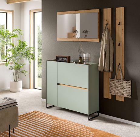 Garderobenpaneel Borga in Artisan Eiche Wandgarderobe 16 x 160 cm