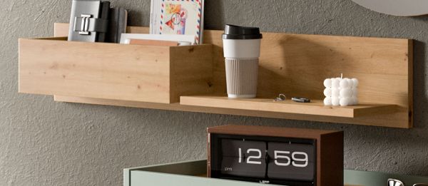 Regal Borga in Artisan Eiche Wandregal 110 cm