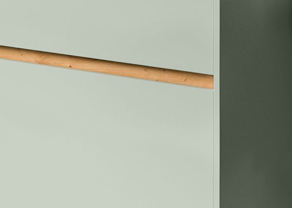 Garderobe Set 4-teilig Borga in Salbei und Artisan Eiche 205 x 197 cm