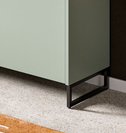 Garderobe Set 5-teilig Borga in Salbei und Artisan Eiche 236 x 197 cm, Soft-Close