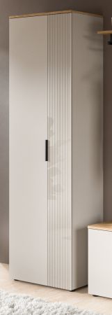 Flurschrank Skid in Kaschmir Sand und Evoke Eiche Schuhschrank 60 x 160 cm