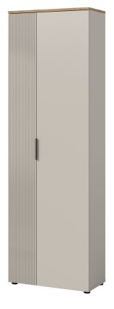 Flurschrank Skid in Kaschmir Sand und Evoke Eiche Schuhschrank 60 x 160 cm