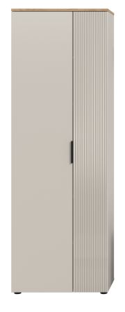 Flurschrank Skid in Kaschmir Sand und Evoke Eiche Schuhschrank 60 x 160 cm