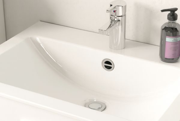 Waschbeckenunterschrank MIT Waschbecken Cover in schwarz matt und Nox Eiche Waschtisch hngend 60 cm