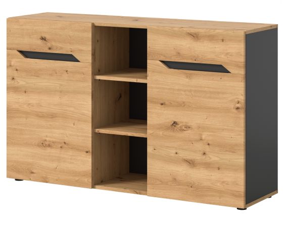 Sideboard Aversa in Artisan Eiche und grau 130 cm