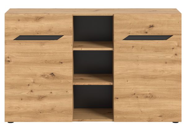 Sideboard Aversa in Artisan Eiche und grau 130 cm
