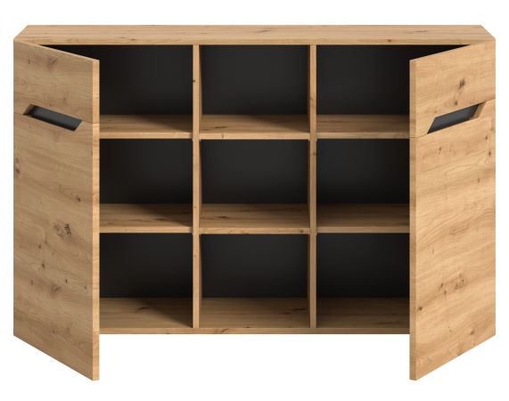 Sideboard Aversa in Artisan Eiche und grau 130 cm