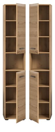 Badezimmer Hochschrank Cover in Artisan Eiche Badschrank 30 x 185 cm