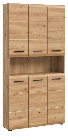 Badezimmer Hochschrank Cover in Artisan Eiche Mehrzweckschrank 90 x 185 cm