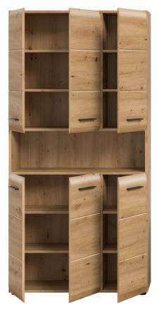 Badezimmer Hochschrank Cover in Artisan Eiche Mehrzweckschrank 90 x 185 cm