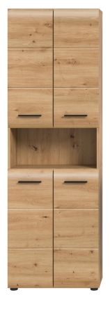 Badezimmer Hochschrank Cover in Artisan Eiche Badschrank 60 x 185 cm