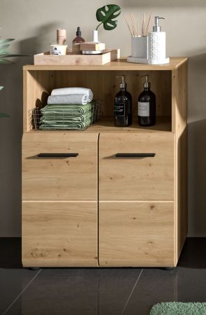 Badezimmer Kommode Cover in Artisan Eiche Badkommode 60 x 80 cm