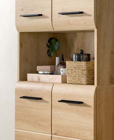 Badmbel Set 3-teilig Cover in Artisan Eiche Badkombination 135 x 185 cm