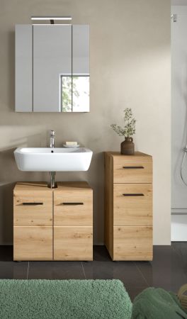 Badmbel Set 3-teilig Cover in Artisan Eiche Badkombination 105 x 185 cm