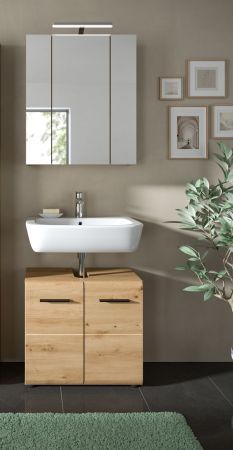 Badmbel Set 2-teilig Cover in Artisan Eiche Badkombination 60 x 185 cm