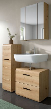 Badmbel Set 3-teilig Cover in Artisan Eiche Badkombination 105 x 185 cm