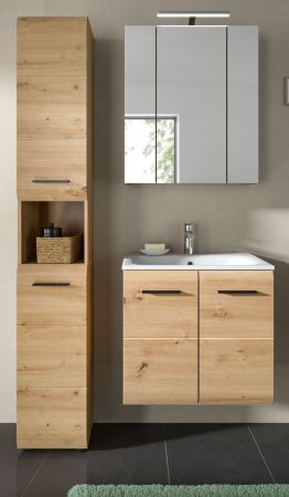 Badmbel Set 3-teilig Cover in Artisan Eiche Badkombination 105 x 185 cm