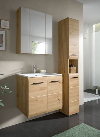 Badmbel Set 3-teilig Cover in Artisan Eiche Badkombination 105 x 185 cm