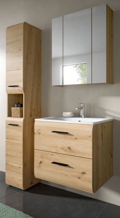 Badmbel Set 3-teilig Cover in Artisan Eiche Badkombination 105 x 185 cm