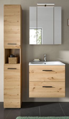 Badmbel Set 3-teilig Cover in Artisan Eiche Badkombination 105 x 185 cm