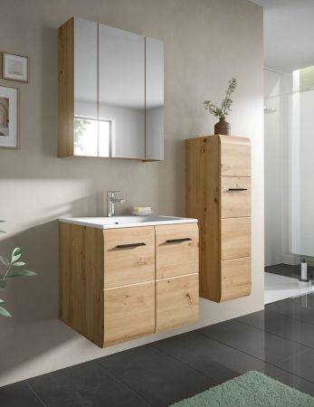 Badmbel Set 3-teilig Cover in Artisan Eiche Badkombination 105 x 185 cm