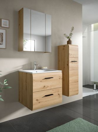 Badmbel Set 3-teilig Cover in Artisan Eiche Badkombination 105 x 185 cm