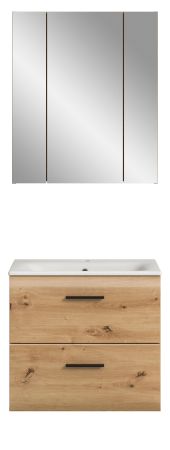 Badmbel Set 2-teilig Cover in Artisan Eiche Badkombination 60 x 185 cm