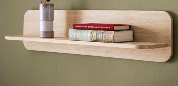 Wandboard Elverum in Eiche natur Wandregal skandinavisch 90 cm