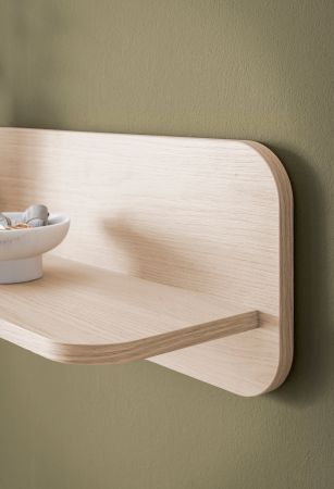 Wandboard Elverum in Eiche natur Wandregal skandinavisch 90 cm