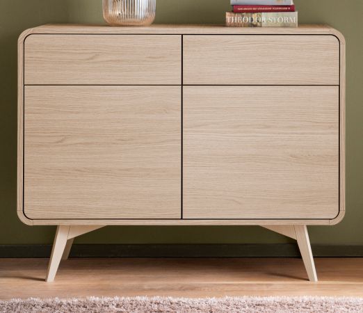 Sideboard Elverum in Eiche natur Kommode skandinavisch 108 x 84 cm, mit Push-to-Open