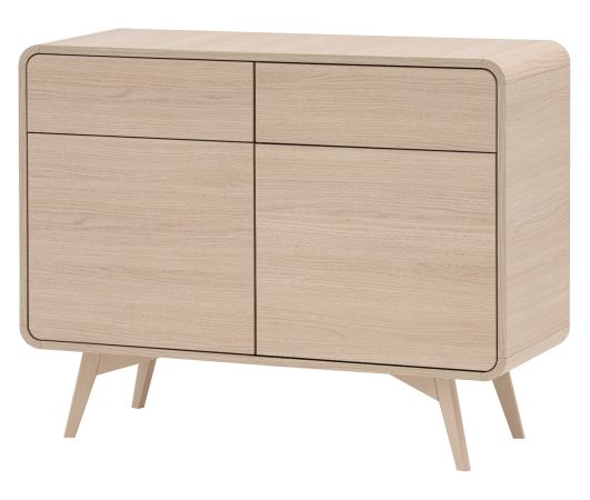 Sideboard Elverum in Eiche natur Kommode skandinavisch 108 x 84 cm, mit Push-to-Open