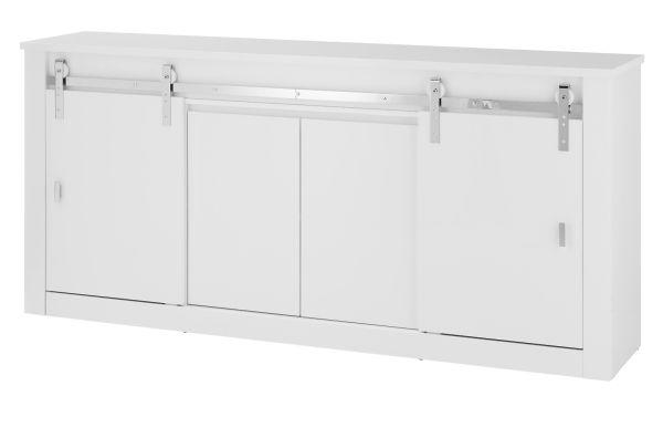 Sideboard Miami in wei� Hochglanz Kommode 201 x 92 cm, Soft-Close