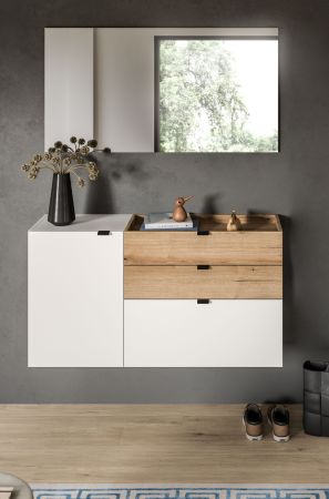 Garderobenspiegel Janko in Evoke Eiche Wandspiegel 120 x 64 cm