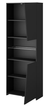 Parisot Gaming Set Work in schwarz und grau Gamingtisch und Schrank inkl. LED mit Farbwechsel