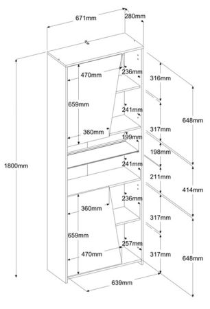 Parisot Gaming Set Work in schwarz und grau Gamingtisch und Schrank inkl. LED mit Farbwechsel