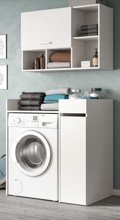Waschmaschinenschrank Flexy in wei Set 3-teilig 95 x 195 cm