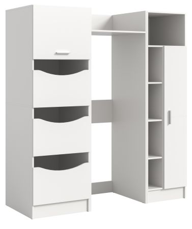 Waschmaschinenschrank Flexy in wei� Set 3-teilig 176 x 196 cm