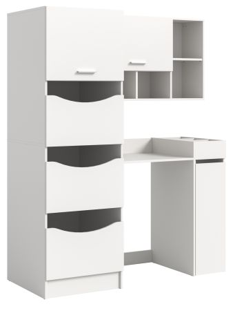 Waschmaschinenschrank Flexy in wei Set 4-teilig 155 x 196 cm