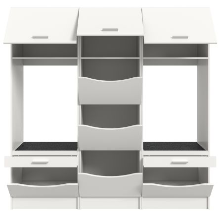 Waschmaschinenschrank Flexy in wei Set 3-teilig 192 x 196 cm