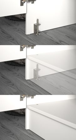 Waschmaschinenschrank Flexy in wei Set 3-teilig 182 x 195 cm