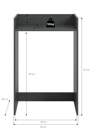 Waschmaschinenumbau Flexy in grau �berbauschrank f�r Waschmaschine und Trockner