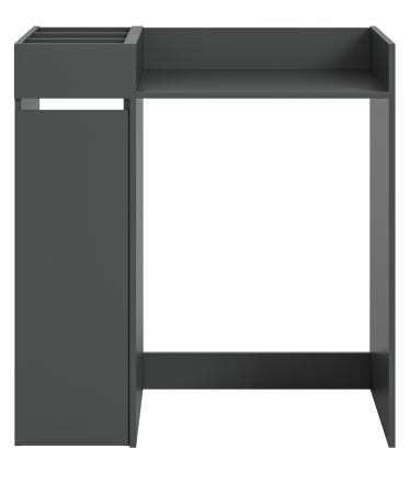 Waschmaschinenumbau Set Flexy in grau 2-teilig �berbauschrank und Anstellregal