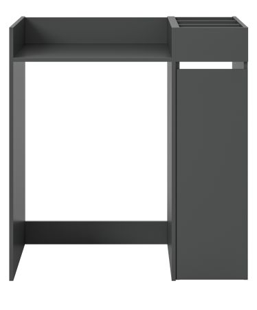 Waschmaschinenumbau Set Flexy in grau 2-teilig �berbauschrank und Anstellregal