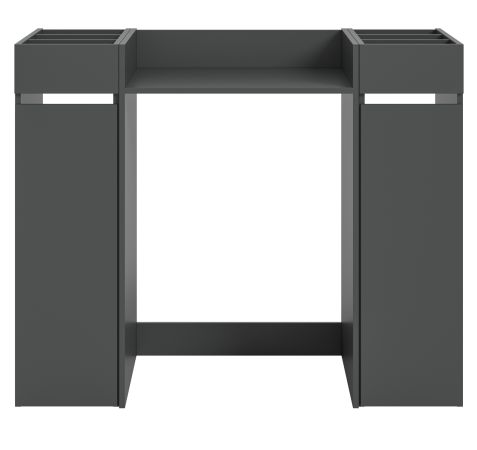 Waschmaschinenumbau Set Flexy in grau 3-teilig �berbauschrank und 2 x Anstellregal