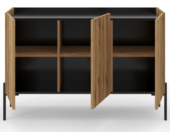 Sideboard Norick in Evoke Eiche Kommode 120 x 81 cm, Soft-Close
