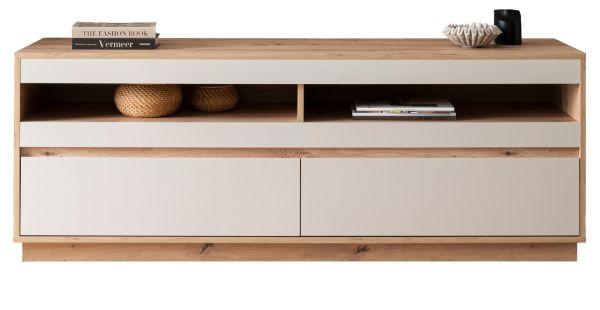 TV-Lowboard Kiruma in Kaschmir und Artisan Eiche TV Unterteil 162 x 60 cm