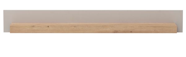 Wandboard Kiruma in Kaschmir und Artisan Eiche Wandregal 159 cm