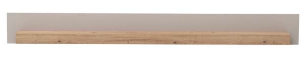 Wandboard Kiruma in Kaschmir und Artisan Eiche Wandregal 189 cm