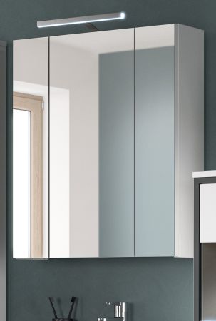 Badezimmer Spiegelschrank Telly in wei� Badschrank 3-t�rig 60 x 70 cm